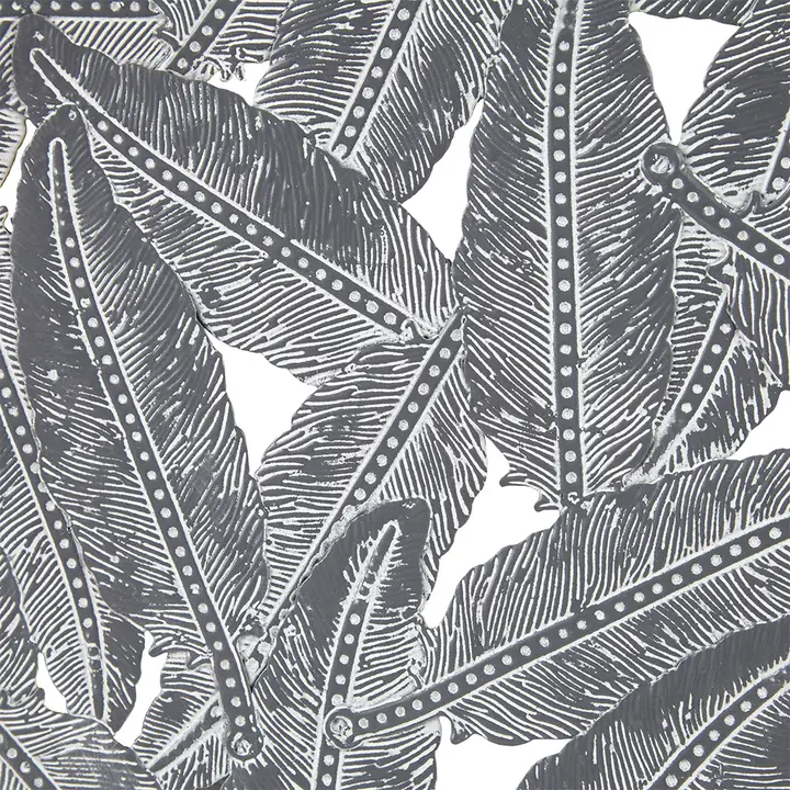 100% Metal Painted Feather Cutout Wall Decor
