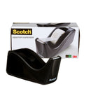 Scotch Desktop Tape Dispenser, 1 in. Core, Black, Home Office Supplies and School Supplies for College and Classrooms