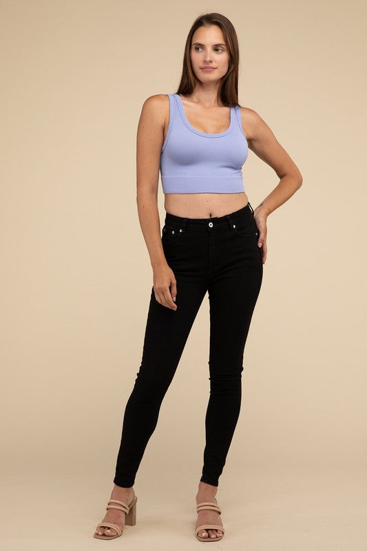 Ribbed Seamless Crop Top