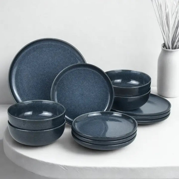 Black Pearl - 12 Pcs Dinnerware Set