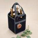 4-Bottle Wine Tote Collapsible Reusable
