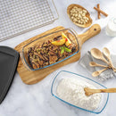 JoyJolt Glass Loaf Pans with Lids - Set of 3