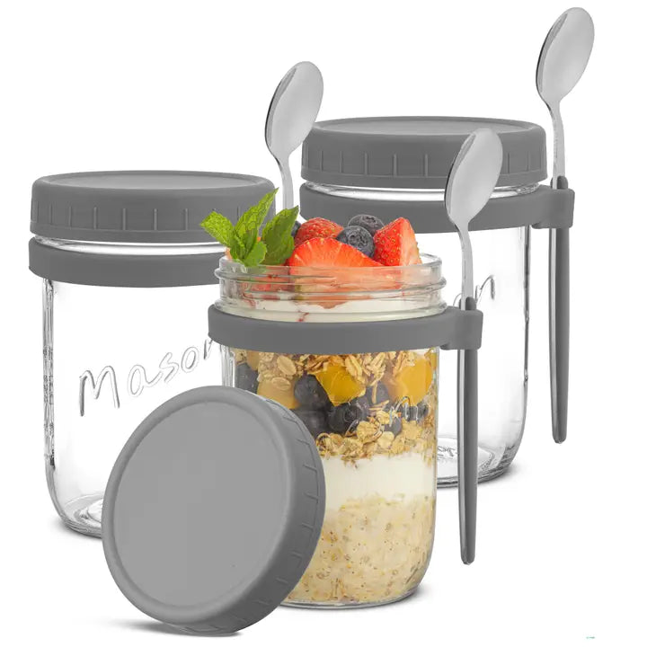 Dawn Overnight Oats Glass Containers - Set of 3