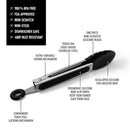 Tongs Set - 9" & 12" Stainless Steel -Hangable & Shelf Ready