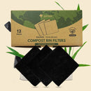 Activated Charcoal Compost Bin Filters 3.5" - Pack of 12