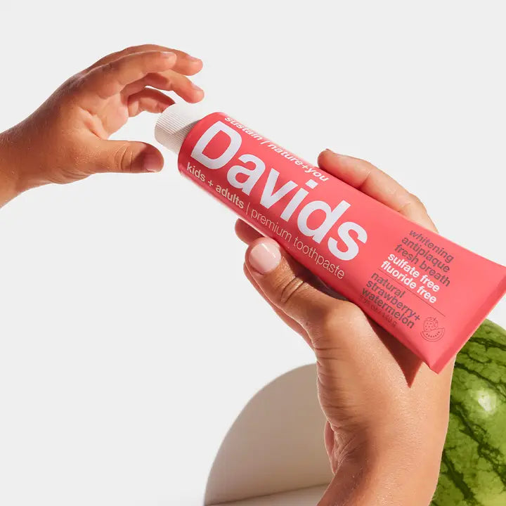 Davids Kids+Adults Premium Toothpaste/Strawberry Watermelon