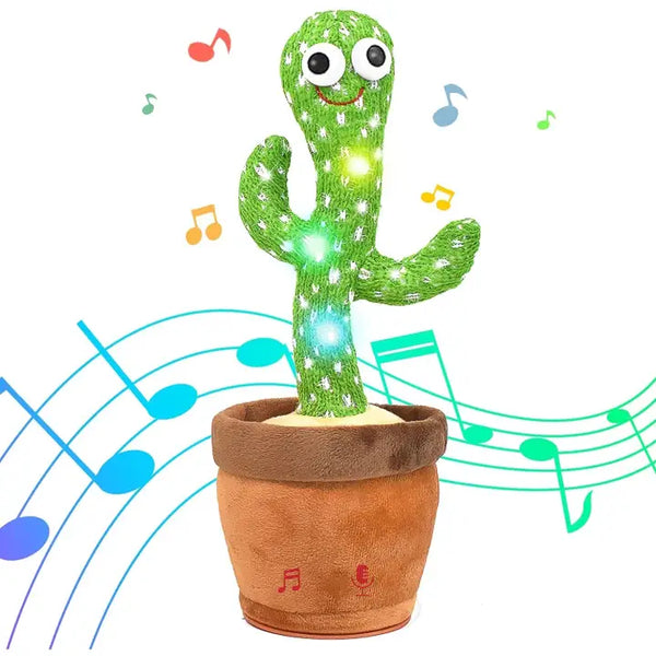 Dancing Cactus Mimicking Toy, Usb Rechargeable, 120 Songs