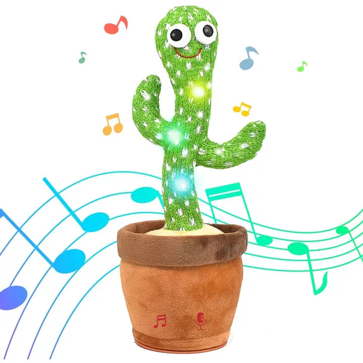 Dancing Cactus Mimicking Toy, Usb Rechargeable, 120 Songs