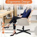 Modern Functional Swivel Office Chair and Accent Chair-White