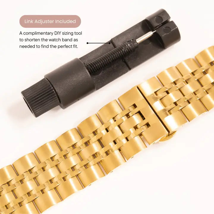 18K Gold Pvd Stainless Steel Smart Watch Band