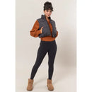 Cropped Zipper Closure Puffer Vest