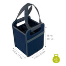 4-Bottle Wine Tote Collapsible Reusable