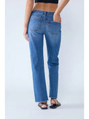 High Rise Relaxed Straight Jeans