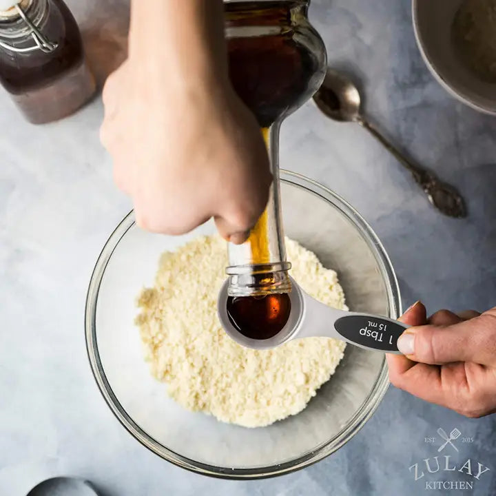 Premium Stainless Steel Magnetic Measuring Spoons - 8 Pc Set