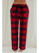 Youmita Lady Plaid Fleece Pajamas