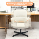 Modern Functional Swivel Office Chair and Accent Chair-White