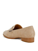 Durance Studded Genuine Suede Loafers - OutletSavings