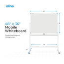 Mobile Whiteboard - 48"x36"