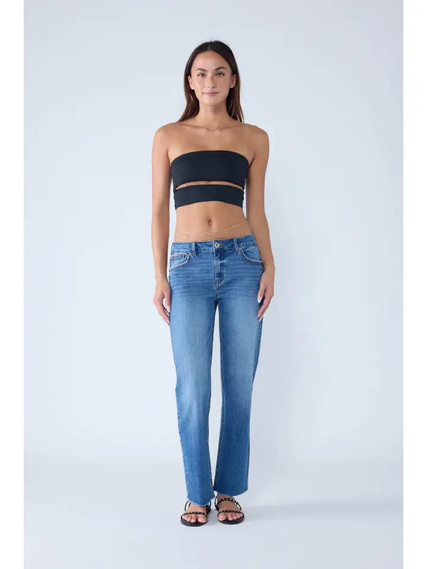 High Rise Relaxed Straight Jeans