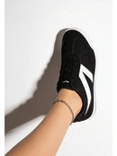 Tibala Padded Collar Lace-Up Sneakers