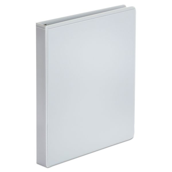 Universal Economy Round Ring View Binder, 3 Rings, 1" Capacity, 11 x 8.5, White