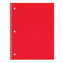 Just Basics Poly Spiral Notebook, 8" x 10-1/2", 1 Subject, Wide Ruled, 70 Sheets, Green