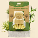 Eco Kitchen Cleaning Supplies - 1 Pack Bamboo Dish Brush