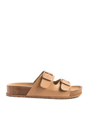 Minata Platform Buckled Slide Sandals - OutletSavings