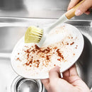 Natural Cleaning Dish Brush - 1 Pc Bamboo Brush with Handle