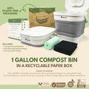 Collapsible Kitchen Compost Bin - 1 Gal Home Composter