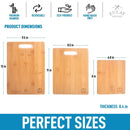 3-Piece Bamboo Cutting Board Set – Cooking & Serving Boards