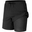 Men's 2 in 1 Stretch Quick Dry Gym Running Shorts With Liner - OutletSavings