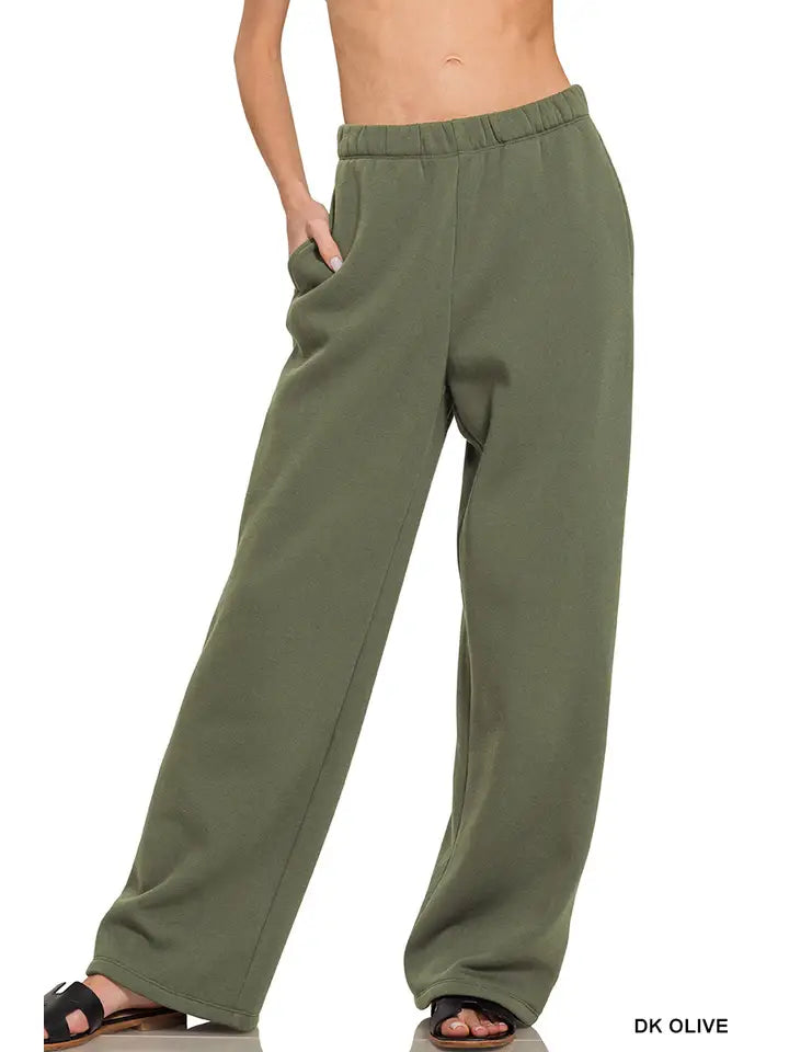 Fleece Sweatpants with Pockets