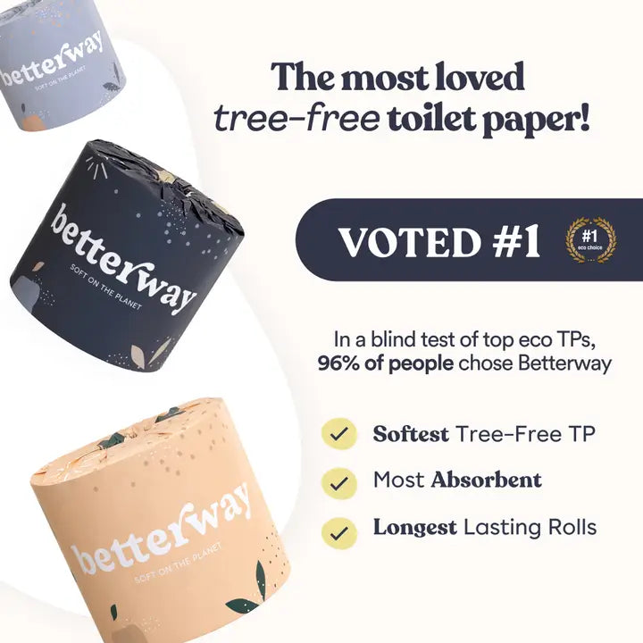 Bamboo Toilet Paper - Single Wrapped Rolls
