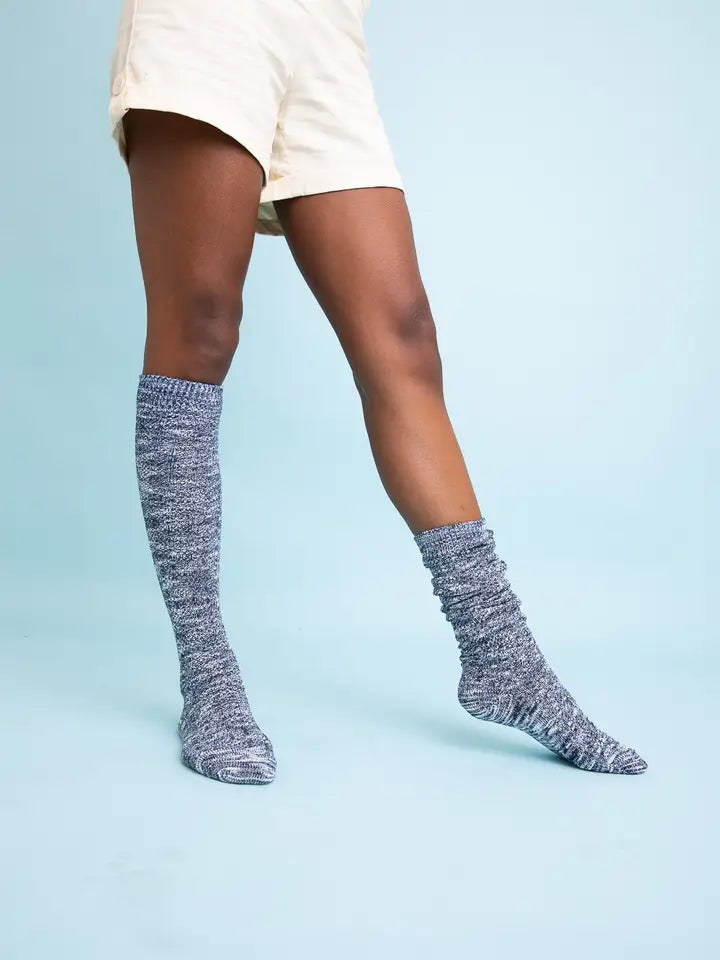Cozy Speckle Knit Boot Socks