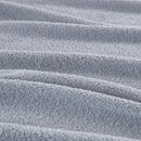 Solid Neutral Faux Feathersoft Blanket, Grey