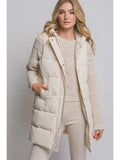 Hooded Long Quilted Puffer Vest