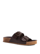 Minata Platform Buckled Slide Sandals - OutletSavings
