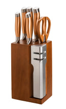 7PC Stainless Steel Knife Set with Detachable Sharpener