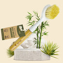 Natural Cleaning Dish Brush - 1 Pc Bamboo Brush with Handle
