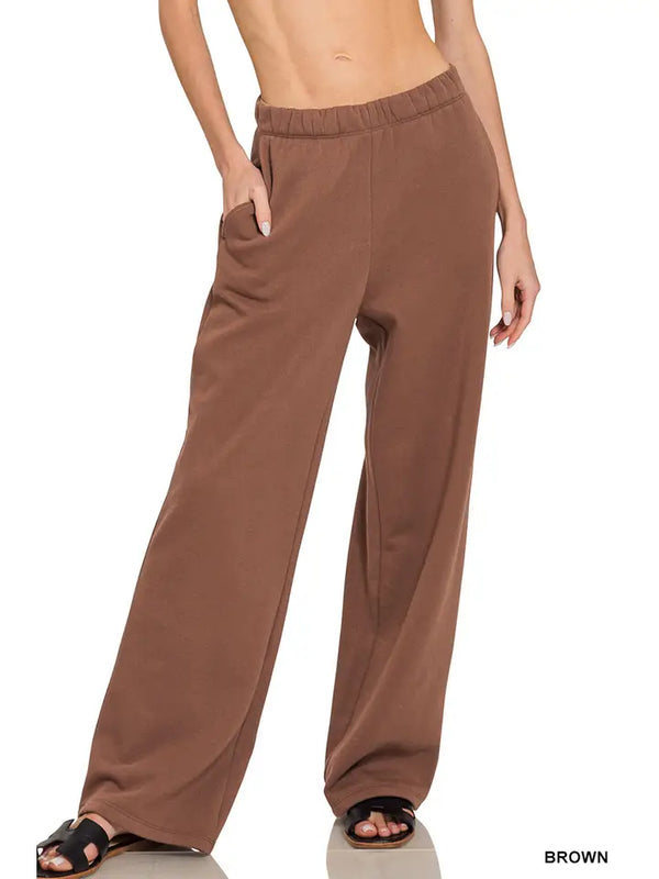 Fleece Sweatpants with Pockets