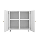 Mobile Office Printer Stand with File Drawer White