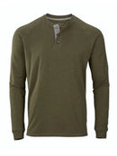 Men's Henley Long Sleeve Tee