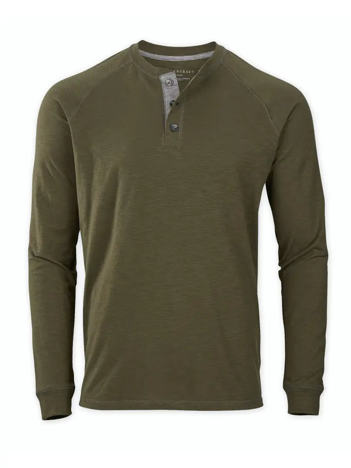 Men's Henley Long Sleeve Tee