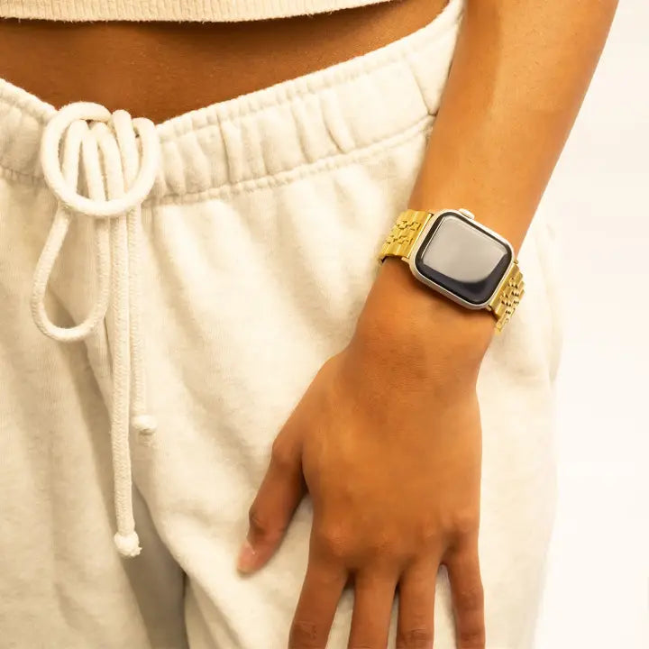 18K Gold Pvd Stainless Steel Smart Watch Band