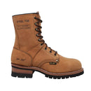 Men's Brown Steel Toe Logger