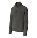Port Authority Heather Microfleece 1-2-Zip Pullover.