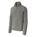 Port Authority Heather Microfleece 1-2-Zip Pullover.