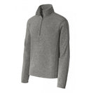 Port Authority Heather Microfleece 1-2-Zip Pullover.