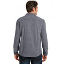 Port Authority Heather Microfleece 1-2-Zip Pullover.